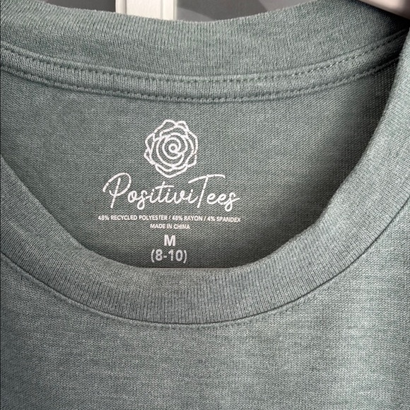 PositiviTees Women’s Sage Long Sleeve Sweatshirt - Picture 2 of 5